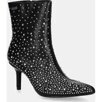 Dámské kozačky Nízké kozačky Pepe Jeans PRISTINA SHINY PLS50570 černá 99X, EUR 38
