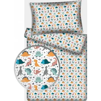 Povlečení Polášek Povlečení bavlna dinosaurus 90x130 / 40x60