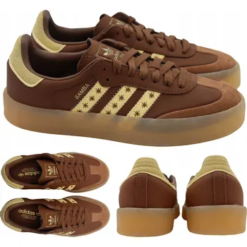 Dámská obuv Adidas Sambae JS3958 hnědo-oranžové dámské boty velikost 38 2/3