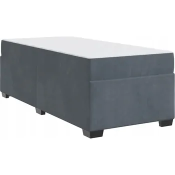 Ložnice Rám postele s matrací tmavě šedý 100 x 200 cm Samet