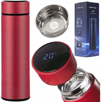 Termoska TERMOHRNEK TERMOSKA SMART LED 500ML BORDOVÁ