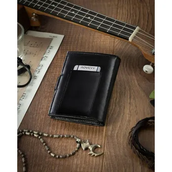 Peněženka 4U Cavaldi peněženka z pravé kůže černá - muž