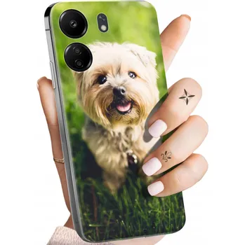 Pouzdro na mobilní telefon Zadní Kryt Hello Case pro Xiaomi Redmi 13C 5G béžový