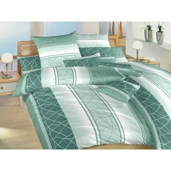 Povlečení DADKA VRACOV Povlečení bavlna Bruno mentol 140x200, 70x90 cm II.jakost