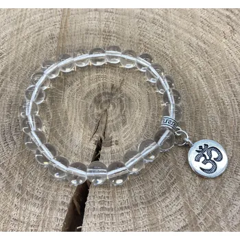 Náramek Himalife Energetický náramek křišťál s Óm Velikost: Střední