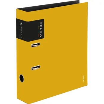 Karton P+P Pořadač A4 pákový VERDE - hřbet 7 cm / hořčicová 498771