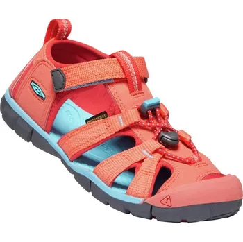 Chlapecké sandály Sandály KEEN Seacamp II CNX Jr coral/poppy red Velikost: 37
