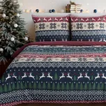 Vánoční povlečení 100% bavlna SCANDY 1x 140x200 cm, 1x povlak 70x80 cm MyBestHome