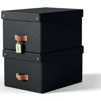Archivační box Leitz Úložný box Leitz Puro M - černá / 2 ks 602668