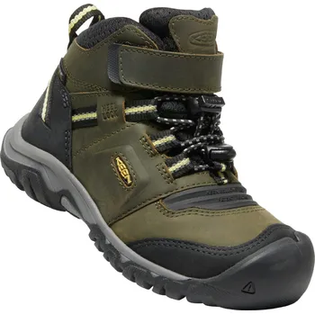 Dětská sportovní obuv Boty KEEN Ridge Flex Mid WP Children dark olive/dusky citron Velikost: 25/26