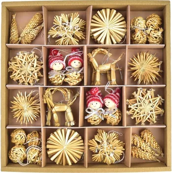 Vánoce Dommio vánoční ozdoby 56 ks hnědé