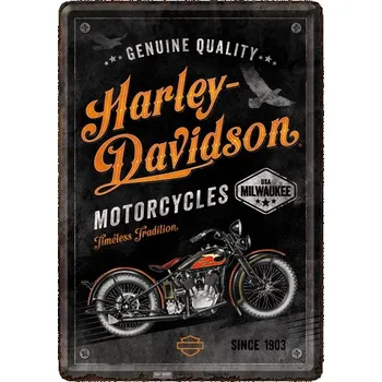 Plechová pohlednice Harley-Davidson Timeless Tradition NA10329