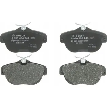 Brzdová destička BRZDOVÉ DESTIČKY ZADNÍ BOSCH 0 986 494 243