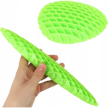 Hračka pro nejmenší Fidge Worm senzorická hračka antistresová k natahování žlutá