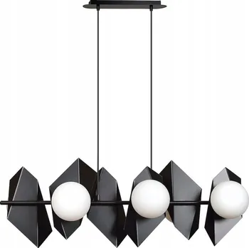 Emibig Lustr Drifton 6xE14 40W Černý, kovová stínidla nastavitelná