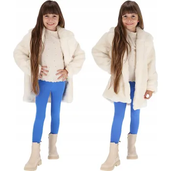 ZATEPLENÉ DÍVČÍ LEGÍNY BAVLNA CHRPA VEL. 140