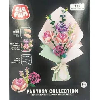 ostatní stavebnice STAVEBNICE ELEFUN OSLNIVÝ KVĚT 405 DÍLKŮ