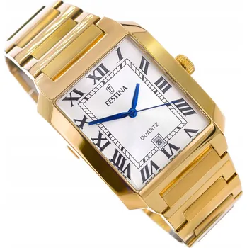 Hodinky Pánské Hodinky Festina F20678-1 zlatý náramek