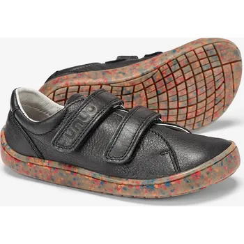 Dívčí tenisky Dětské kožené barefoot boty, Černá Velikost: 27