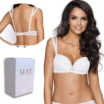 Dámské spodní prádlo MAT push-up podprsenka bílá, velikost 75F