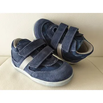 Chlapecké polobotky Jonap kožené boty 051SV light modrá maskáč Velikost: 18