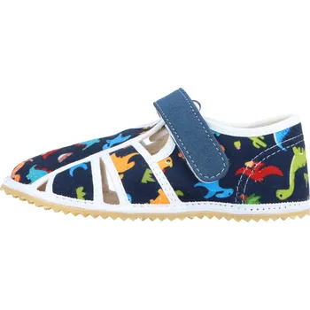 Chlapecká obuv Jonap barefoot bačkůrky HOME New dino mimi Velikost: 30