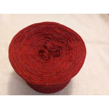 Příze Tweed red merino 3-nitka 1000m (Merino klubko Tweed red)