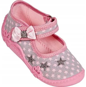 Dívčí bačkory Dívčí papuče s hvězdičkami a 3D mašličkou, růžové, Vi-Gga-Mi, velikost 24