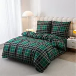 Textilomanie Kostka zelené flanel 140 x…