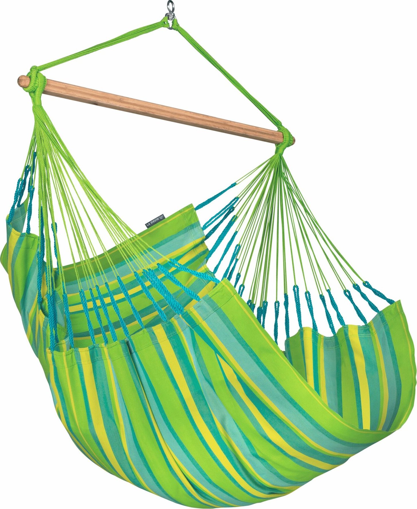 Závěsné houpací křeslo La Siesta Domingo Comfort Caribic lime