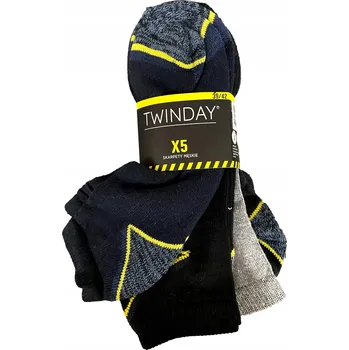 Pánské ponožky TWINDAY PRACOVNÍ Ponožky černé velikost 39-42