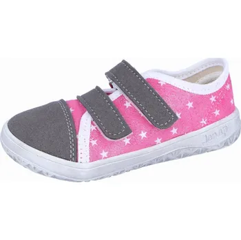 Dívčí tenisky Jonap barefoot tenisky Airy růžová hvězdy Velikost: 22