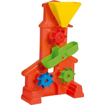 Hračka na písek Pískovo-vodní mlýn Androni - výška 42 cm, červený