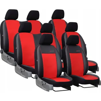 Moto oblečení Autopotahy do auta Toyota ProAce II 8m (2017-...) bus, Exclusive Eko kůže, červená barva