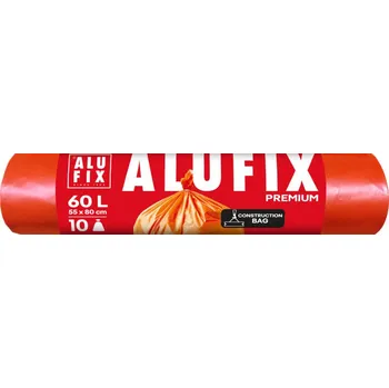 Pytle na odpadky Alufix Pytle na odpad Premium oranžové - 55 x 80 cm / 60 l / 60 my / 10 ks 562897