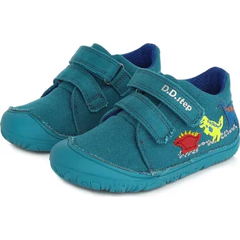 Chlapecká obuv DDstep Barefoot plátěné tenisky D.D.step C073-376A Emerald Velikost: 20