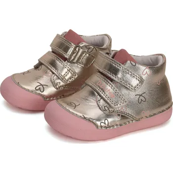 Dívčí polobotky DDstep Kožené boty D.D.step S066-41803D Champagne Velikost: 20