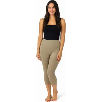 Dámské legíny NOVINKA-Dámské legíny tříčtvrteční - Hnědé