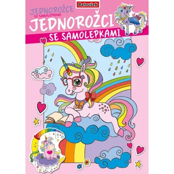 omalovánky Baloušek Tisk Omalovánka A4 se samolepkami - Jednorožci 602752