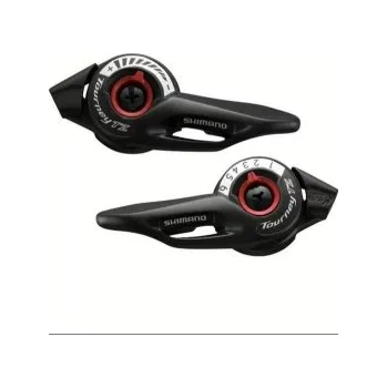 Řazení na kolo Levá + Pravá řadící páčka SHIMANO Tourney SL-TZ500-6 - Černá, 3+6 rychlosstí