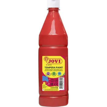 Speciální výtvarná barva Jovi Tekuté temperové barvy JOVI PREMIUM v lahvi - 1000 ml / červená 31411