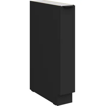 Kuchyňská skříňka 15 D CARGO BB, Spodní kuchyňská skříňka s výsuvným drátěným košem Aria černá/černá