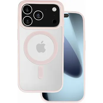 Pouzdro na mobilní telefon Zadní kryt Acrylic Color Magsafe pro iPhone 17 Pro light pink