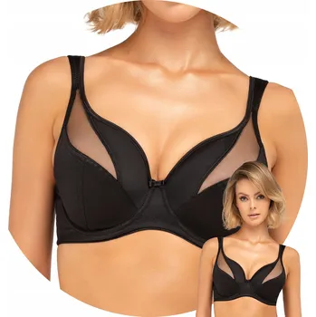 Podprsenka PODPRSENKA MIRA SOFT ČERNÁ - Černá, 95D měkká bez výztuže Unikat
