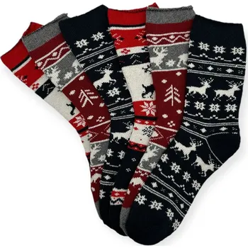 Dámské ponožky Vlněné termoponožky dámské ALPACA PB-472 - 3 páry - 35-38