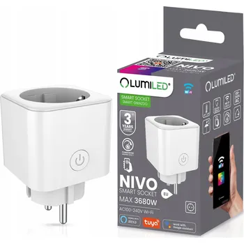 Elektrická zásuvka Inteligentní zásuvka WiFi Měří Watty Programátor S Časovačem TUYA SMART NIVO