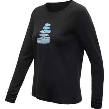 Dámské funkční triko Sensor Merino Blend Stone černá XL