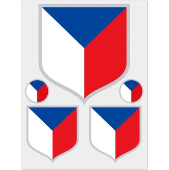 Vlajka Nažehlovací vlajky - potisk DTF - Česká vlajka svislá