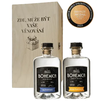 Pálenka Dárková sada BOHEMICA Slivovice a Meruňkovice s věnováním