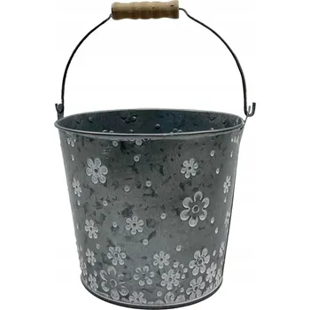 Květináč / Obal na květináč 14 cm kovový černý